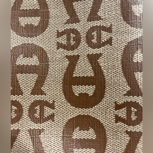 Etienne Aigner Designer Signature Logo Woman’s Purse Satchel Shoulder Bag Brown - Picture 4 of 14